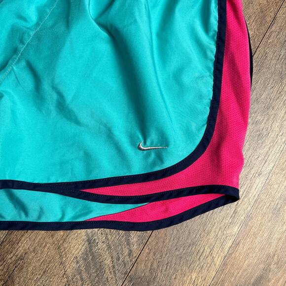 Nike Shorts Women's Size Small Blue Pink Athletic Training Running Fitness 3355 - Picture 3 of 11